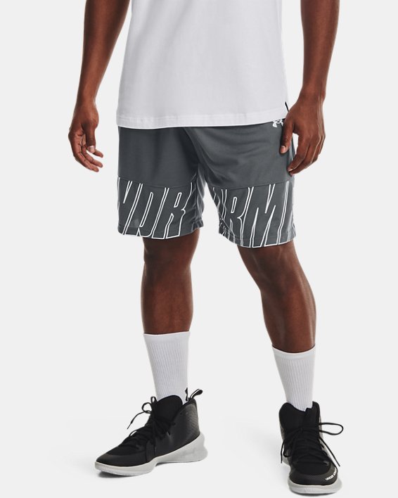 Men's UA Baseline Speed 10" Shorts, Gray, pdpMainDesktop image number 0